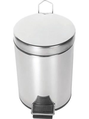Krom Pedallı Çöp Kovası 12 Lt.