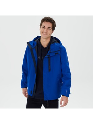 Nautica Erkek Mavi Su Kaydırma Özellikli Yağmurluk J37560T.40P