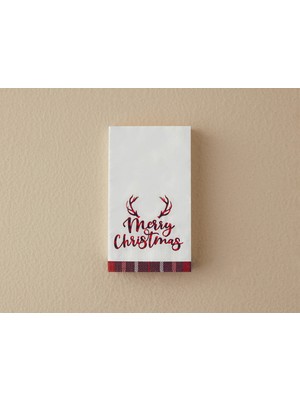 English Home Yılbaşı Merry Christmas Kağıt 20'li Kağıt Peçete 33X40 Kırmızı