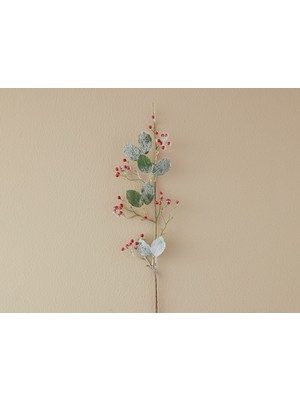 English Home Yılbaşı Branch Leaves Tek Dal Yapay Çiçek 90 cm Pembe