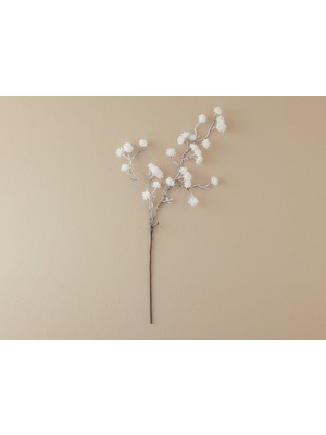 English Home White Berry Stem Tek Dal Yapay Çiçek Beyaz