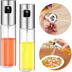 Holly Home 2'li Yağ Sirke Püskürtücü Yağdanlık Sprey Cam Şişe Zeytinyağı, Sirke Airfrey 100 ml