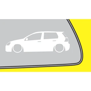 Golf Mk5 Basık Kelebek Cam Stickeri 2 Adet