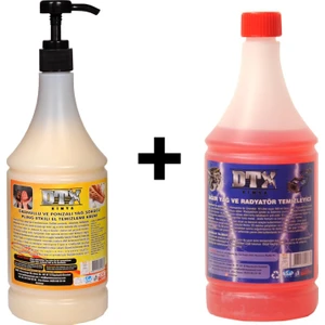 Sanayi Kimya Granürlü El Temizleme Kremi (Sabunu) 1 kg & Ağır Yağ Sökücü 1 Litre