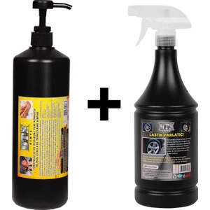 Sanayi Kimya Granüllü El Temizleme Kremi ( Sabunu ) 1 kg & Lastik Parlatıcı Jel 500 ml
