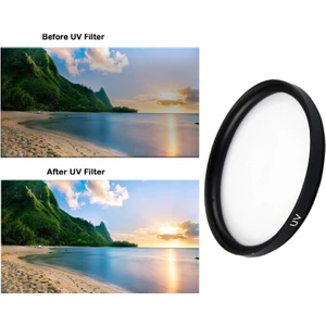 Digital Fotoğraf Makinaları ve Kameralar Için 72MM Koruyucu Uv Filtre
