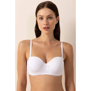 3656 Beyaz Straplez Sütyen