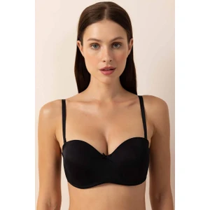 3656 Siyah Straplez Sütyen