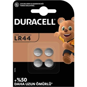 Duracell LR44 1.5 Volt Düğme Pil (4lü Paket) (81)