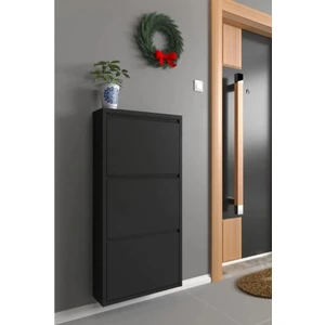 Divona Home Dekoratif Üstten Açılır Metal Ayakkabılık Dolap