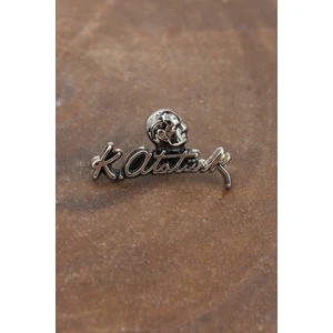 089 5000 Gümüş Atatürk ve İmzalı Yaka Rozeti