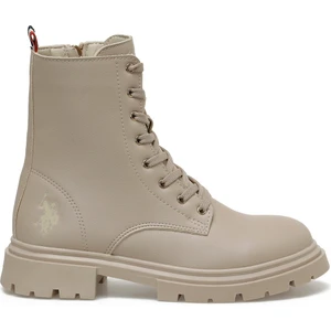 U.S. Polo Assn. Halles 3pr Bej Kadın Biker Bot