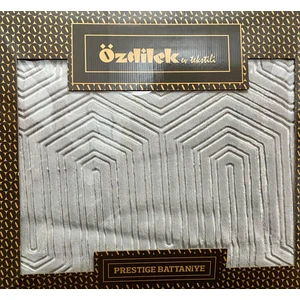 Prestige Kalın Embos Çift Kişilik Battaniye Gri (220X240)