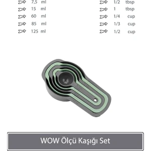 Wow Ölçü Kaşığı Set - Antrasit
