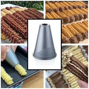 Tırtıl Kurabiye Kalıbı, Tırtıklı Kek Pasta Krema Süs Dekor Aparatı