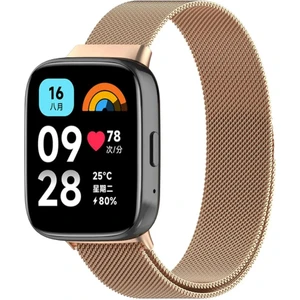 Xiaomi Redmi Watch 3 Active (Düz Watch 3 Değildir) Kordon Milano Loop Metal Kordon