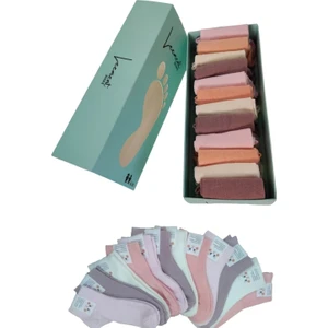 Leement Socks Çocuk 12 Çift Pamuklu Patik Çorap