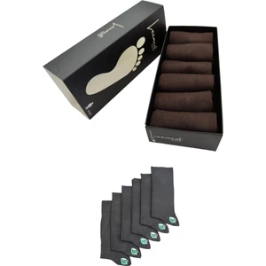 Leement Socks Erkek 6 Çift Dikişsiz Bambu Klasik Çorap