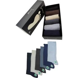 Leement Socks Erkek 6 Çift Dikişsiz Bambu Klasik Çorap