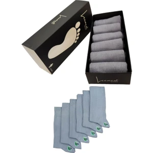 Leement Socks Erkek 6 Çift Dikişsiz Bambu Klasik Çorap