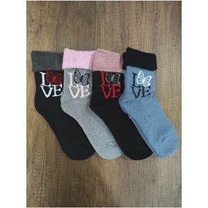 Leement Socks Çocuk Havlu Çorap 4 Çift Pamuklu
