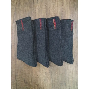 Leement Socks Erkek Termal Havlu Çorap 4 Çift Dikişsiz Kalın Çorap