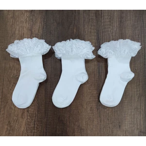 Leement Socks Kız Çocuk 6 Çift Aksesuarlı Dantelli Çorap Pamuklu
