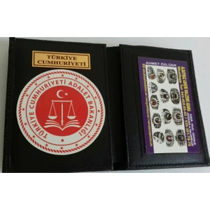 Adalet Bakanlığı Rozetli Cüzdanı Satınal.-Sadece,kurum Adresıne Göderilir,sivil Adrese Gönderilmez