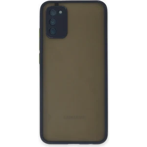 Caseart Samsung Galaxy S20 Fe Kılıf Kamera Korumalı Silikon Kenarlı Renkli Düğmeli Arkası Mat Arka Kapak - Lacivert
