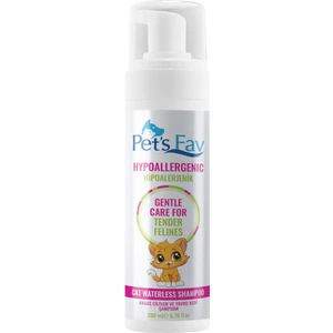Pet's Fav Hipoalerjenik Hassas Ciltler Için Doğal Ve Organik Kuru Köpük Yavru Kedi Şampuanı