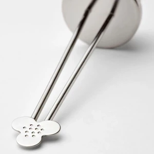 IKEA Angsblavınge Çay Süzgeci - Paslanmaz Çelik 14 cm - 2 Adet