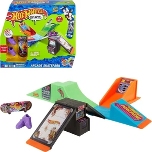 Hot Wheels Skate Parmak Kaykay Macerasına Başlangıç Setleri Eğlenceli Kaykay Parkı