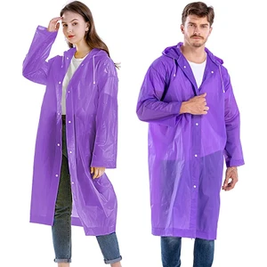 Kkdstock Unisex Yağmurluk Su Rüzgar Geçirmez Çıtçıtlı Kapüşonlu Eva Yağmurluk