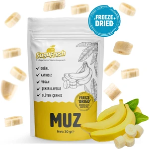 Saga Fresh Dondurularak Kurutulmuş Çıtır Muz Dilimleri 30G