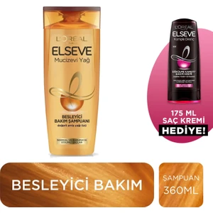 L'oréal Paris Elseve Mucizevi Yağ Besleyici Bakım Şampuanı 360 ml & 175 ml Komple Direnç Saç Kremi