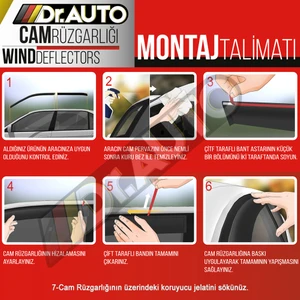Opel Grandland x 2017 ve Sonrası Cam Rüzgarlığı 4lü