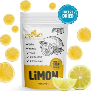 Saga Fresh Sagafresh Dondurularak Kurutulmuş Çıtır Limon Dilimleri 20G