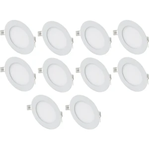 10 Adet 9 Watt Slim LED Panel Beyaz Işık Metal Kasa CT-5146B
