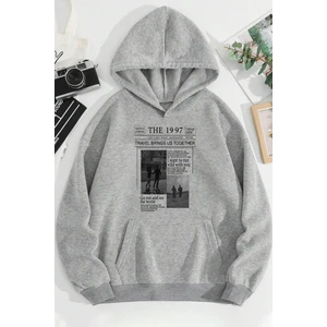 Only Trendwear Unisex The 1997 Travel Baskılı Sweatshirt