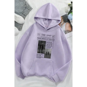 Only Trendwear Unisex The 1997 Travel Baskılı Sweatshirt
