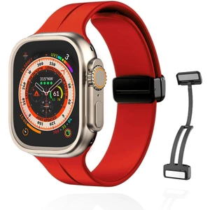 Kip GSM Apple Watch 41MM Su Geçirmez Silikon Spor Kordonu, Kolay Takma/çıkarma, Metal Manyetik özellikli