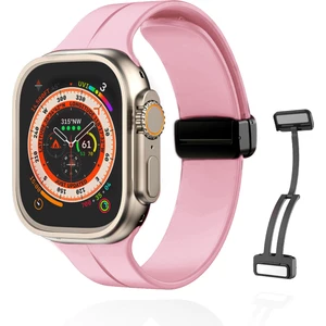 Kip GSM Apple Watch 44MM Su Geçirmez Silikon Spor Kordonu, Kolay Takma/çıkarma, Metal Manyetik özellikli