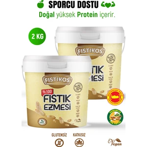 2’li Şekersiz Yer Fıstığı Ezmesi 2000 gr