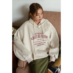 Only Trendwear  Unisex Always Be Positive Baskılı Sweatshirt