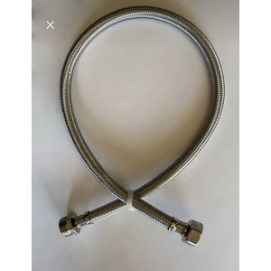 1/2-1/2 70 cm Nipelli Çelik Bağlantı Hortumu