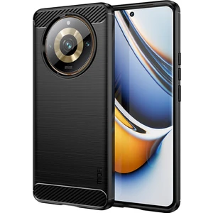 Realme 11 Pro+ 5g / 11 Pro 5g Karbon Fiber Doku Kabuğu Fırçalı Telefon Kapağı Tpu Telefon Kılıfı (Yurt Dışından)