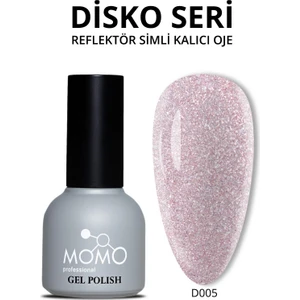 Disko Kalıcı Oje D005 Nude Pembe 10 ml, Reflective Flash Gel Polish