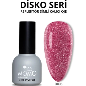 Disko Kalıcı Oje D006 Çingene Pembesi 10 ml, Reflective Flash Gel Polish