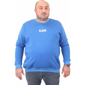 Moc Grande Mocgrande Erkek Büyük Beden Sıfır Yaka Sweat Hlsnk 23204 Saks