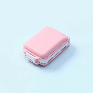 Küçük Ilaç Kutusu Taşınabilir Katlanır Üç Katmanlı 8 Bölmeli Ilaç Kutusu Hap Paketleme Kutusu Plastik Saklama Kutusu Mavi 11*8*3cm (Yurt Dışından)